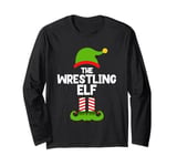 Funny The XXX Elf Christmas Family Pajama Funny Wrestler Long Sleeve T-Shirt