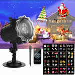 Gotrays - Projecteur Noel Exterieur avec 16 Diapositives led Lampe Projection IP65 Etanche avec Telecommande pour Noël Halloween Fete Anniversaire