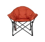 Vango Thor Oversized Camping Chair, [Amazon Exclusive], Extra Wide Seat, Wraparound Design, Strong Steel Frame Chair for Garden, Outdoors, Fishing, Beach, Red