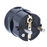 as - Schwabe Fiche électrique mâle avec Terre 45032 45032 230 V Noir IP20 1 pc(s)