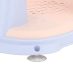 (Purple)Baby Bath Water Button Foldable Back Support Stable Bath Support