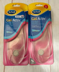 Scholl Gel Activ - Flat Shoes - For Women - UK 3 to 7.5 - x 2 pairs