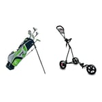 Longridge Challenger Cadet Junior Golf Package, 12+ Years + EZEGLIDE JUNIOR CRUISER TROLLEY - BLACK