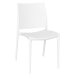 Chaise Altea En Plastique Couleur Blanche Modèle Confort