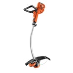 BLACK+DECKER Coupe-Bordures Filaire 700W, Coupe-Bordures Electrique 33 cm avec 2 Poignées, Tube Télescopique, Tête Télescopique et Roue de Guidage, Livré avec 1 Bobine et 5 Fils HDL, GL7033-QS