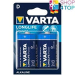 2 VARTA LONGLIFE POWER D LR20 PILES ALCALINES 1.5V MONO R20 MN1300 AM1 NEUVES