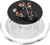 Shiba Dog Riding Chopper Moto PopSockets PopGrip pour MagSafe