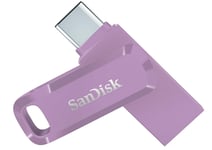 SanDisk Ultra Dual Drive Go USB 64GB lecteur USB flash 64 Go USB Type-A / USB Type-C 3.2 Gen 1 (3.1 Gen 1) Lavande - Neuf