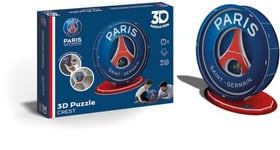 Mégableu - Puzzle Ecusson 3D du Paris Saint Germain - Equipe de Football - 19 Pièces - Amusant et Ludique - A Monter Seul, en Famille ou entre Amis - A Partir de 7 Ans