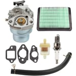 Jalleria - Carburateur avec joint de bougie Kit de filtre à air de carburant Remplacement pour Honda GCV160 GCV160A GCV160LA HRB216 HRS216 HRR216