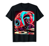 DJ Headphones Hip Hop Giant Headphones 80s 90s Rap Boombox T-Shirt