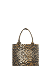 GANNI Canvas Shopper Leo Print Brun