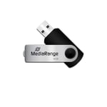 MediaRange MR912 Flexi USB Stick 64GB 15MB/s USB 2.0 black-silver 64 GB