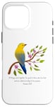 Coque pour iPhone 16 Pro Max Romans 8:28 All Things Verse de la Bible avec motif fleur et oiseau