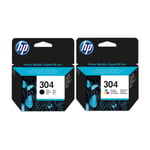 Hp Envy 5032 Ink Cartridges - Black & Colour - Hp 304 Genuine Ink