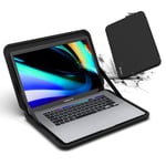 Macbook Pro 2021 16 Pouce Coque Rigide, Étui De Transport Pour Ordinateur Portable Compatible Avec Macbook Pro 16 Pouces 2021 2019/15,6 Pouces Razer Blade 15 Housse, Noir