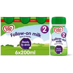 Cow & Gate Ready to Drink Follow-on Milk 6x200ml Stage2(6-12 Months) - 1 Pack