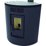 Fm Poêle à granulés d'angle BP-100R 9,5kW Noir