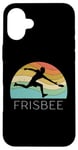 Coque pour iPhone 16 Plus Ultimate Frisbee Disque volant rétro pour homme et femme