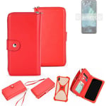 Wallet Mobile phone cover Nokia G11 Phone protective Case red