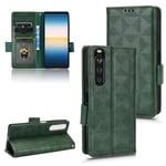 Yhteensopiva Sony Xperia 1 Iii Wallet Pu -nahkakotelon kanssa katselutelineellä ja 3 korttipidikkeen läppäkuorella