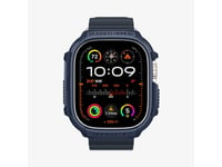 Spigen Rugged Armor, Ask, Smartwatch, Marinblå, Apple, Watch Ultra (49Mm) Watch Ultra 2 (49Mm), Termoplastisk Polyuretan (Tpu)