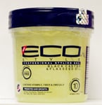 ECO Styly Professional Styling Gel Black Castor & Flaxseed Oil Alcohol Free 16oz