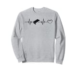 Air Hockey Table Heartbeat Heart Air Hockey Sweatshirt