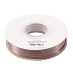 Vaessen Creative Ruban Satin - Marron - 100 m x 3 mm - Bolduc - Chocolat - Biais de Couture - pour Cadeau, Emballage, Bouquet Mariage, Cheveux et Ballon