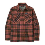 Patagonia Mens Ins Org Ct MW Fjord Flannel Shirt (Röd (ICE CAPS: BURL RED) Medium)