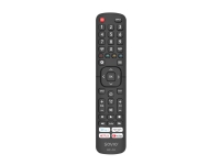 Savio RC-14 Universal remote control/replacement for HISENSE SMART TV, TV, TV-tuner, IR trådlös, Tryckknappar, Svart