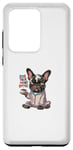 Coque pour Galaxy S20 Ultra Less Talk More Coffee Bouledogue français amusant et mignon graphique