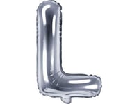 Party Deco Foil Balloon. Letter "L", 35Cm, Universal Silver