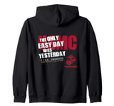 United States Marine Corps The Only Easy Day Was Yesterday Zip Hoodie