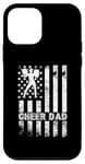 iPhone 12 mini Cheer Dad Cheerleading American Flag Fathers Day Cheerleader Case