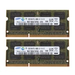 Samsung 2x 2GB 2RX8 DDR3 1066MHz PC3-8500S 204PIN SO-DIMM Laptop RAM Memory #*)