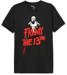 FRIDAY THE 13TH Men's Mefridmts047 T-Shirt, Black, XS