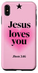 iPhone XS Max Jesus Love You Christian Religious Pink Aura Heart Cute Case