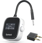 Adaptateur Bluetooth Pour Avion Pour 2 Airpods Ou Écouteurs Sans Fil, Écran Hd Faible Latence Jack Aux 3.5Mm Émetteur-Récepteur Bluetooth 5.3 Pour Avion, Tv, Voiture, Salle De Spor[YIN143782]