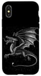 Coque pour iPhone X/XS Déguisement de dragon médiéval Ren Faire Lazy