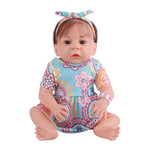 XLH 50cm Cute Rebirth Doll 20 Inch Lifelike Reborn Doll Full Silicone Body Realistic Bathable Reborn Baby Dolls Simulation Doll