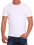 Jack and Jones - T-Shirt - Coupe Cintrée - Uni - Coton - Homme - Blanc (Optical White) - XL