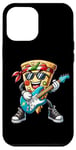 Coque pour iPhone 12 Pro Max Pizza Rockstar Guitare électrique amusante Musique Hommes Femmes Enfants