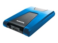 ADATA DashDrive Durable HD650 - Disque dur - 1 To - externe (portable) - 2.5" - USB 3.1 - AES 256 bits - bleu