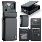 CaseMe Plånboksskal RFID-skydd Samsung Galaxy Z Flip 4 svart