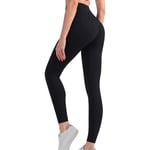 Women's High Waist Yoga Pants With Pocket Tummy Control Gym Leggings No Pilling CMK