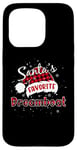 Coque pour iPhone 15 Pro Plaid de Noël Dreamboat préféré de Funny Santa