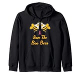 Save The Boo Bees Zip Hoodie