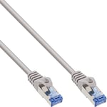 InLine 74814 Câble Ethernet Réseau Gris 1,5 m Cat6a SFTP (S-STP) RJ45 Mâle Femelle