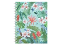 Herlitz Ladylike Jungle, Mönstrad, Grön, Multifärg, A5, 100 Ark, Rutat Papper, Vuxen